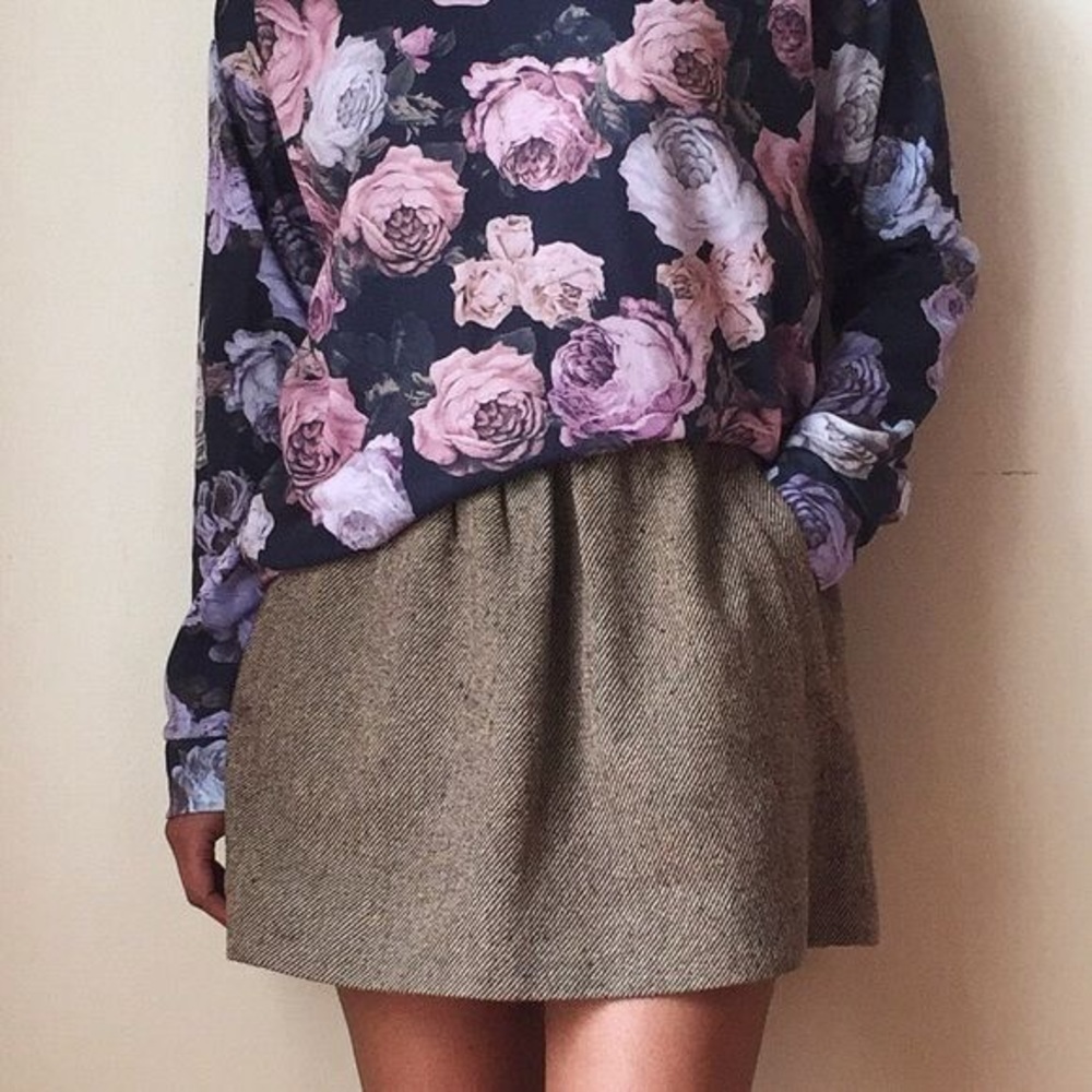 🍂🍁Fall-Ready🍁🍂J Crew 100% Wool mini skirt